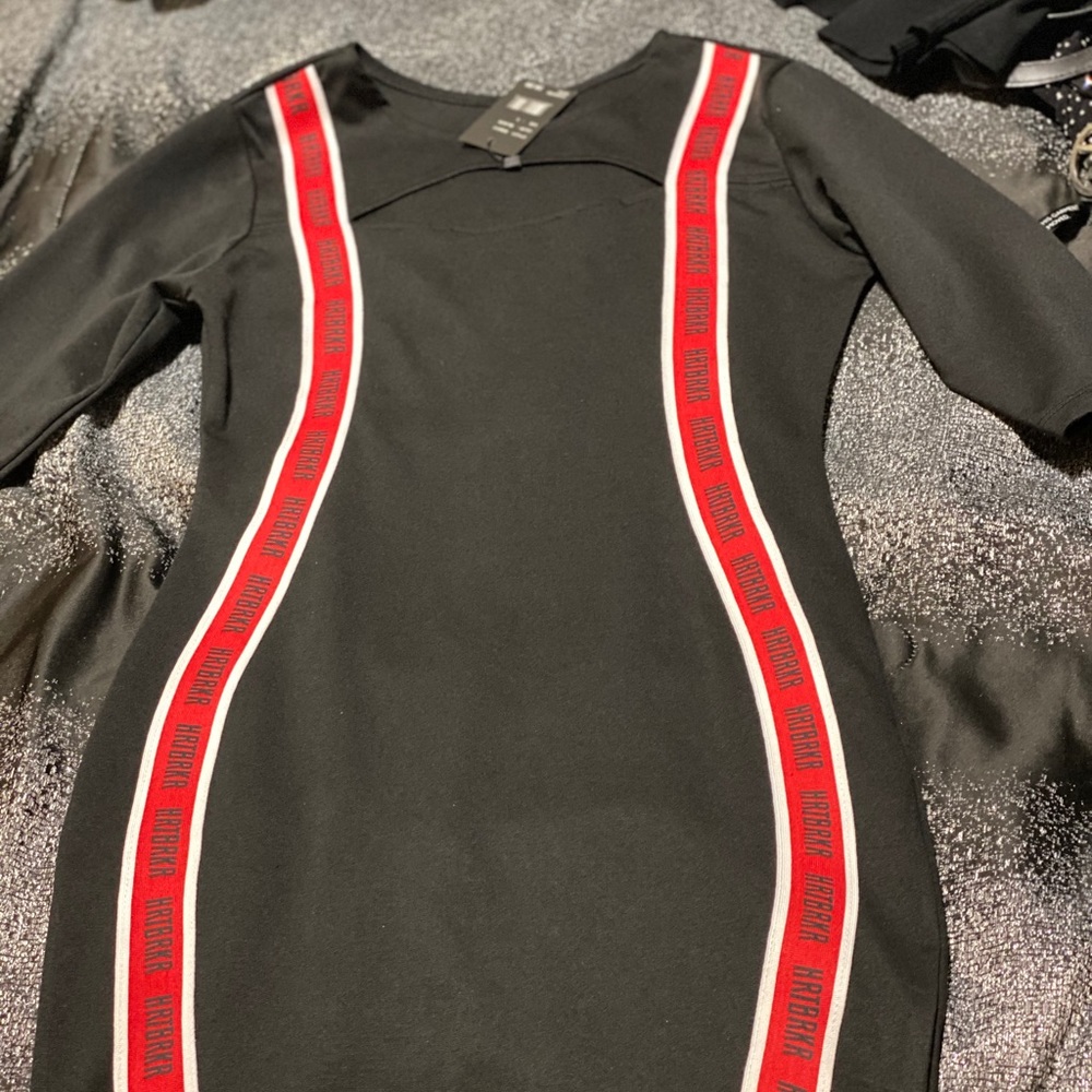Brand new , never worn Red and black dress
